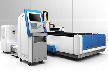 cortadora del laser del CNC de la fibra 500W 1500 x 3000m m con fuente de laser de Racus IPG