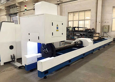 cortadora del tubo del CNC del tubo 1000W con la refrigeración por agua del poder del laser de la fibra de Raycus IPG