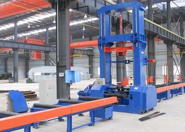 Cadena de producción hidráulica del haz de H altura de la web del centro automático 2500m m 9,5 kilovatios de la entrada