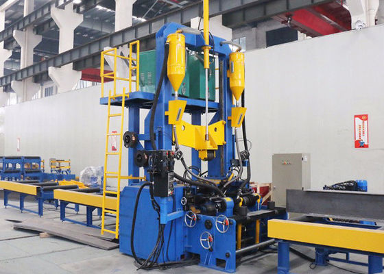 Línea de soldadura modificada para requisitos particulares ZHJ0815 del haz de H soldadura de acero de la asamblea que endereza la máquina