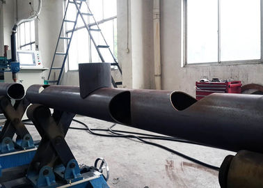 Diámetro modificado para requisitos particulares del tubo del voltaje 200-1400m m de la cortadora del tubo del plasma de la llama CNC4