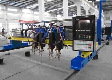 Tipo automático cortadora del pórtico del plasma del CNC con los sopletes cortadores multi de llama