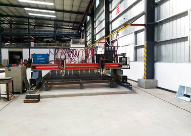 Tipo llama del pórtico CNC5-4000X14000 de la tira de la Multi-cabeza y cortadora del plasma