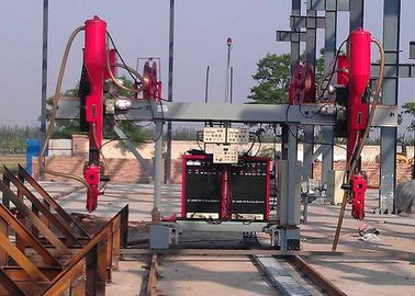 Línea de soldadura sumergida del haz de H, tipo doble cortadora del barco del sistema de impulsión de gas