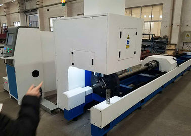 Cortadora modificada para requisitos particulares del tubo del metal del color, cortador de tubo del CNC del tubo de 1000W 500W
