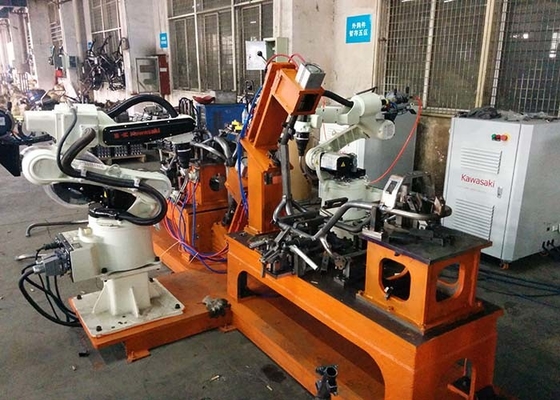 Sistemas de soldadura robótica para bicicletas eléctricas / marco de motocicletas Serie RWS Estación de soldadura robótica con 6 ejes brazo robótico Kawasaki