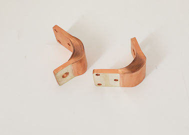 Galjanoplastia desnuda o estañada del conector de cobre plano de la flexión de tierra de la trenza de gran intensidad del enlace