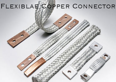 Modificó todo el conector de cobre flexible de la serie para requisitos particulares, conectores trenzados de la flexión para Electric Power