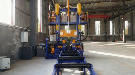H Beam Welding Line Integrated Assembly Welding And Straightening Machine